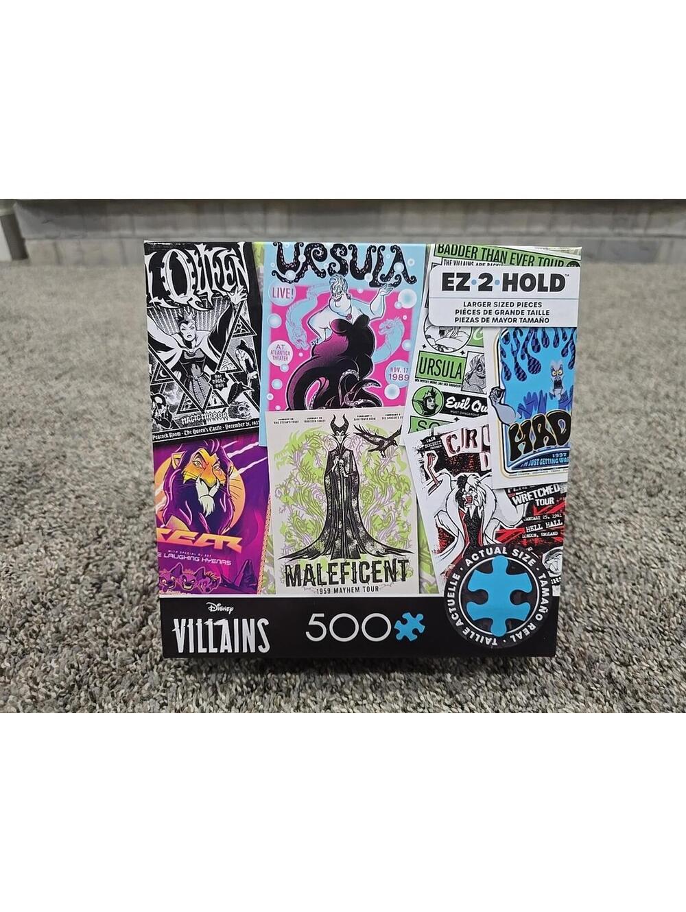 Ceaco Disney Villains Gig Posters 500 Pc Puzzle Complete